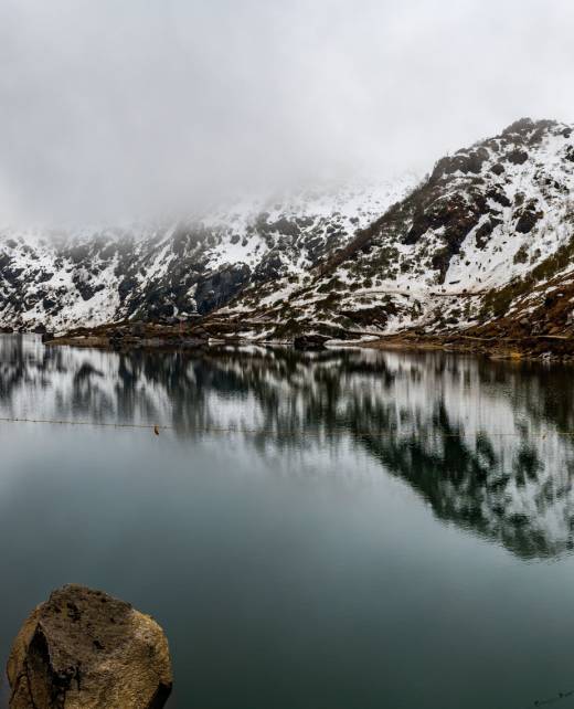 Tsomgo (Changu) Lake, sacred natural glacial lake on top of mountain in Gangtok, Sikkim, India. Tsomgo (Changu) Lake, sacred natural glacial lake on top of mountain in Gangtok, Sikkim, India.